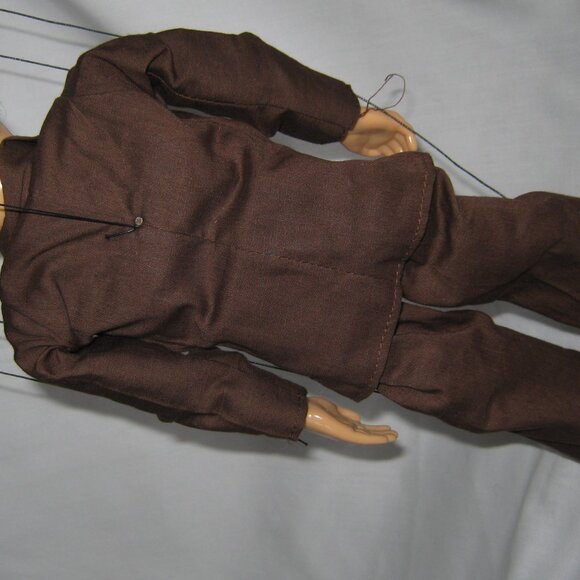 VTG 50's Hazelle's Marionette No. 901 DAPPER DAN Lifelike Puppet Brown Suit - Picture 3 of 10